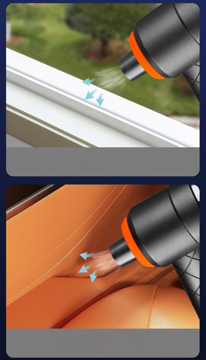 Aspirator Portabil fără Fir Flippy – Tip Pistol 2 în 1, Suflare și Aspirare, Încărcare USB, Autonomie 30 min, Pentru Casă și Mașină