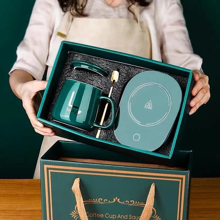 Cană inteligentă cu încălzire prin inducție – temperatură reglabilă, menține băutură caldă