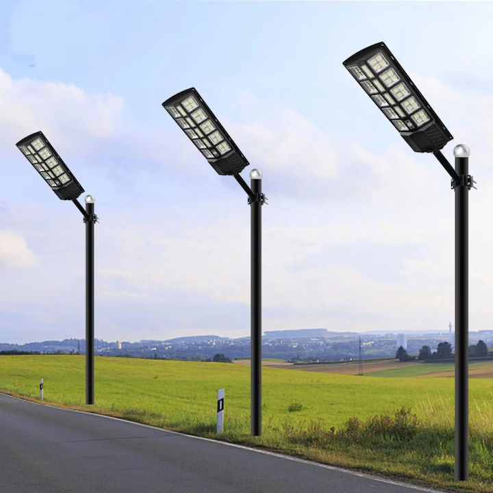 Lampă Stradală Solară LED 300W cu Telecomandă – Unghi 180°, Iluminare Puternică, Rezistenta la Apă