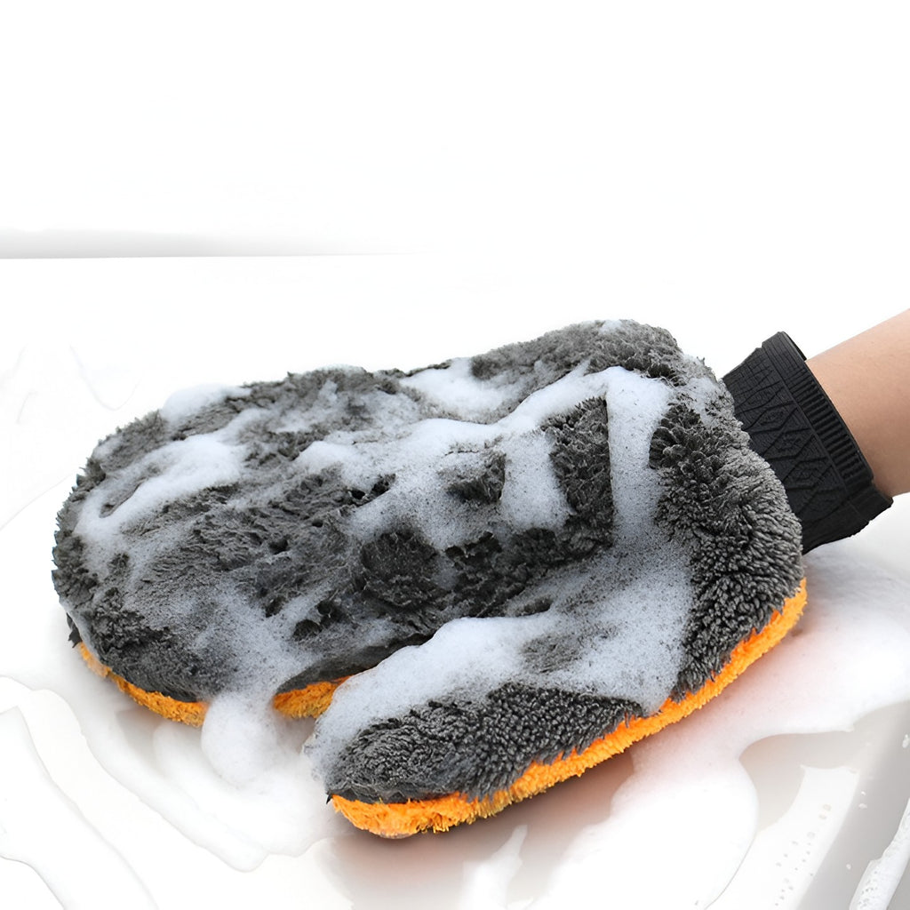 Mănușă din Microfibră pentru Spălarea Mașinii – Moale, Absorbantă, Anti-Zgârieturi