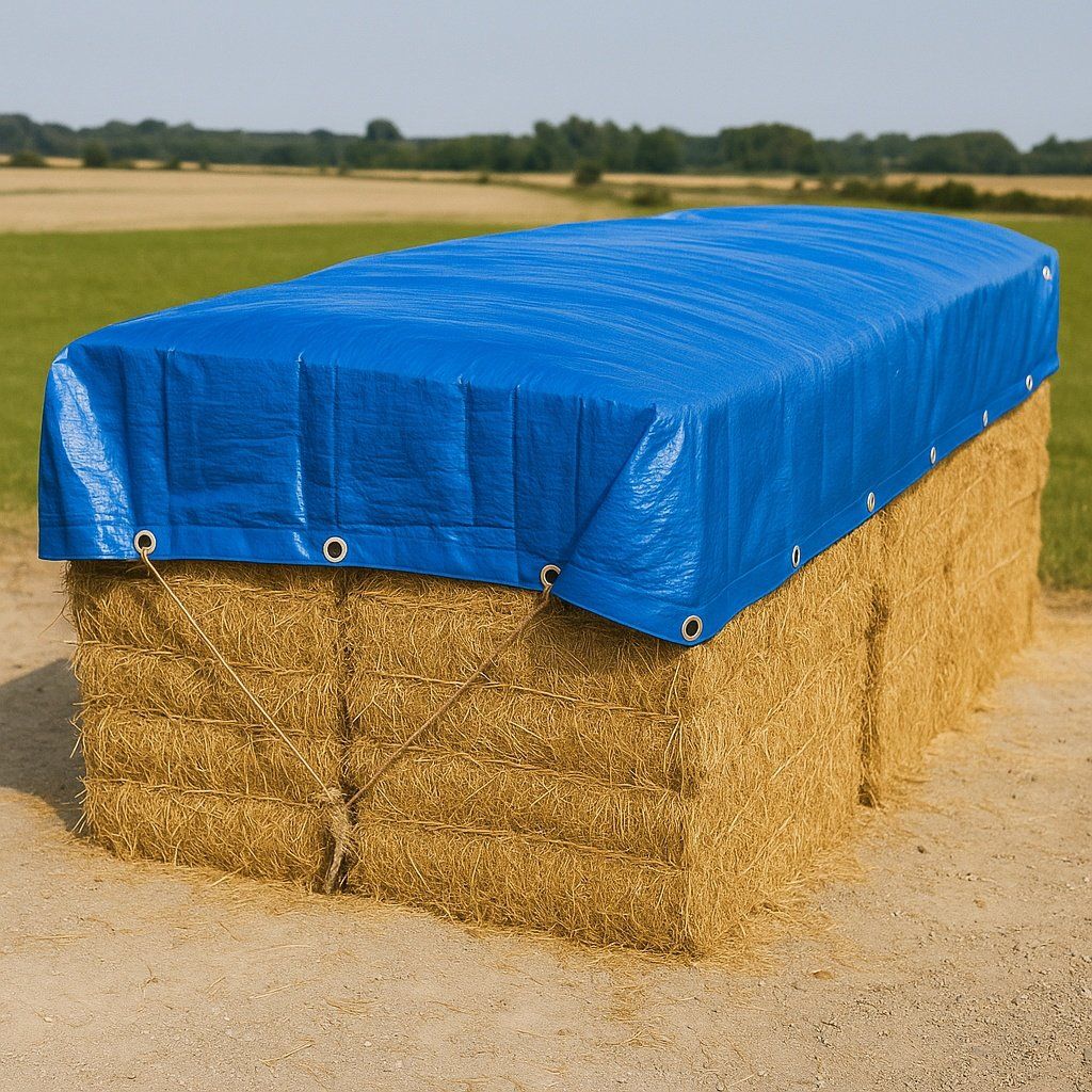 Prelată Impermeabilă cu Inele 3x4 m – Polietilenă Rezistenta, Tratată UV, Antimucegai și Reutilizabilă