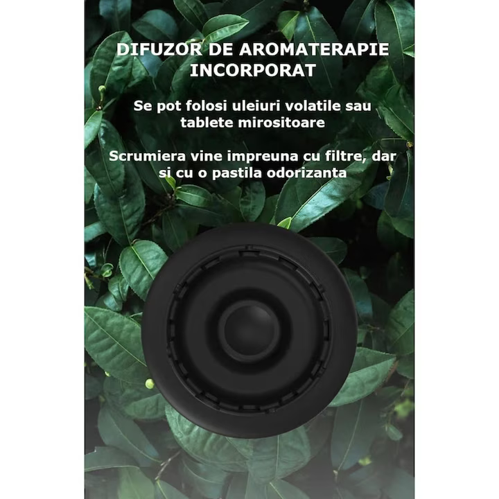 Scrumieră Electrică Multifuncțională cu Ventilator și Filtru Antifum – Filtrare Eficientă a Fumului, Design Modern, Ideală pentru Casă sau Birou