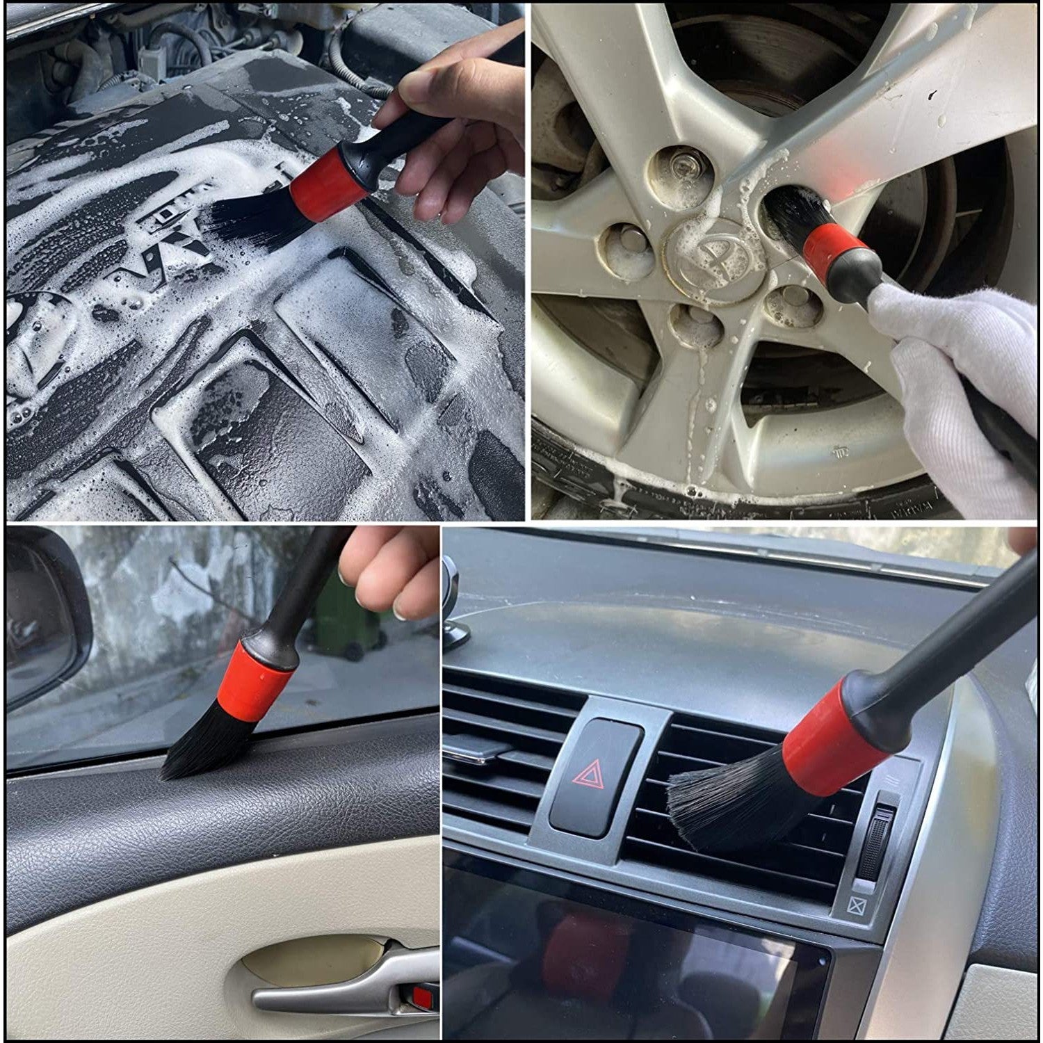Set 29 Accesorii pentru Curățare Auto Flippy – PP &amp; Microfibră, Interior/Exterior, Compatibil cu Bormașină